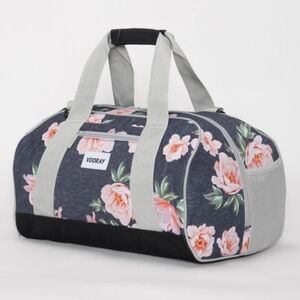 VOORAY Trainer Gym Duffle Bag - Navy and Pink Floral